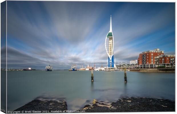 Portsmouth Spinnaker Tower Canvas Print by Brett Gasser