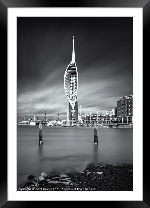 Portsmouth Spinnaker Tower Framed Mounted Print by Brett Gasser