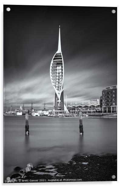 Portsmouth Spinnaker Tower Acrylic by Brett Gasser