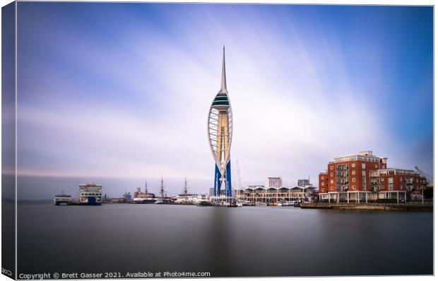 Portsmouth Spinnaker Tower Canvas Print by Brett Gasser