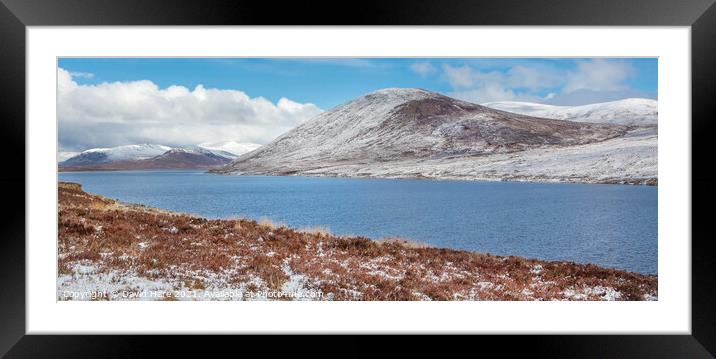 Highland Snow Framed Mounted Print by David Hare