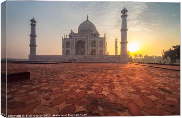 Taj Mahal Canvas Print by Brett Gasser
