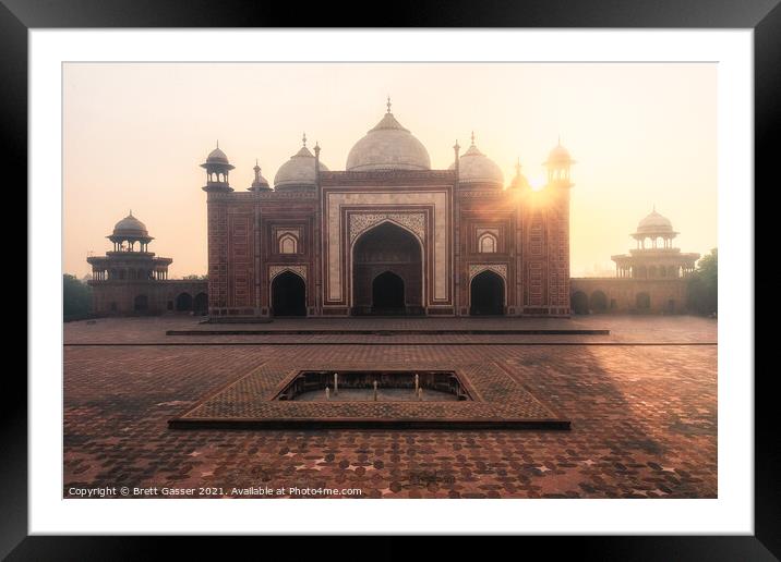 Taj Mahal Jawab Framed Mounted Print by Brett Gasser