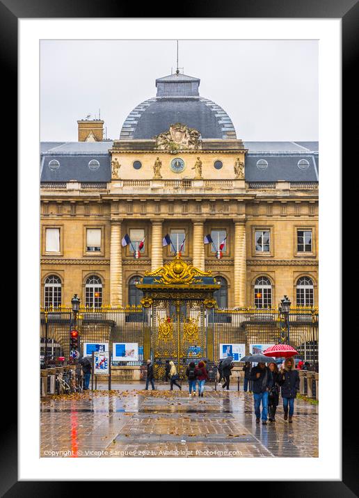 Palace of Justice of Paris Framed Mounted Print by Vicente Sargues