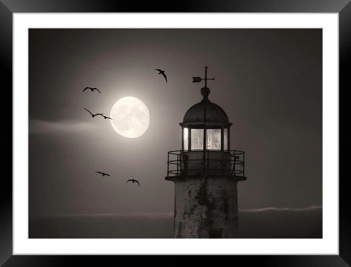 Moonlight Framed Mounted Print by Kevin Elias