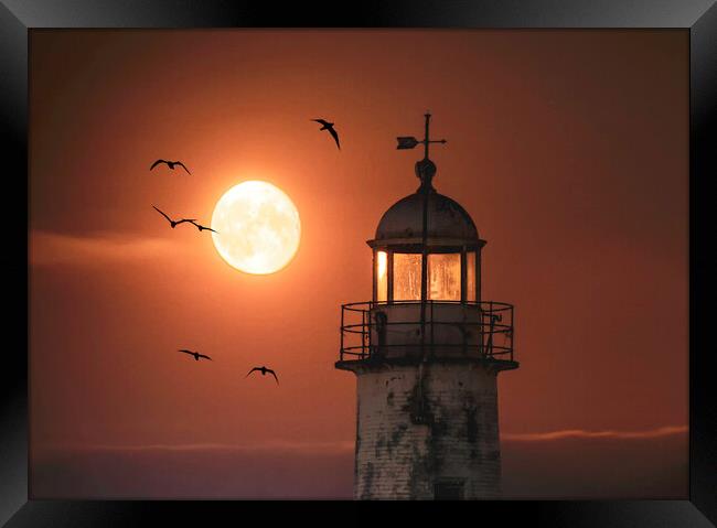 Strawberry moon Framed Print by Kevin Elias