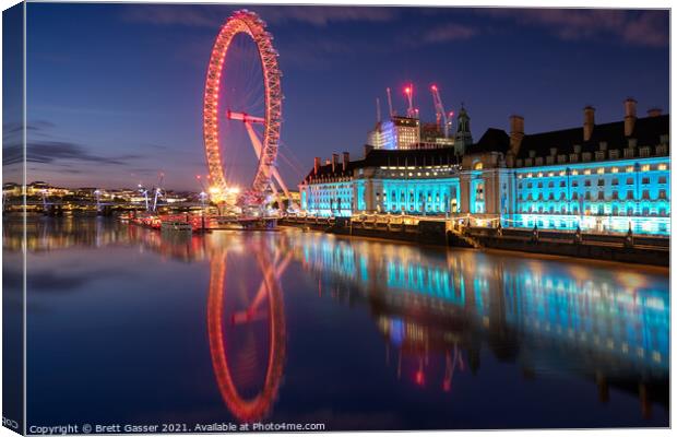 London Eye Canvas Print by Brett Gasser