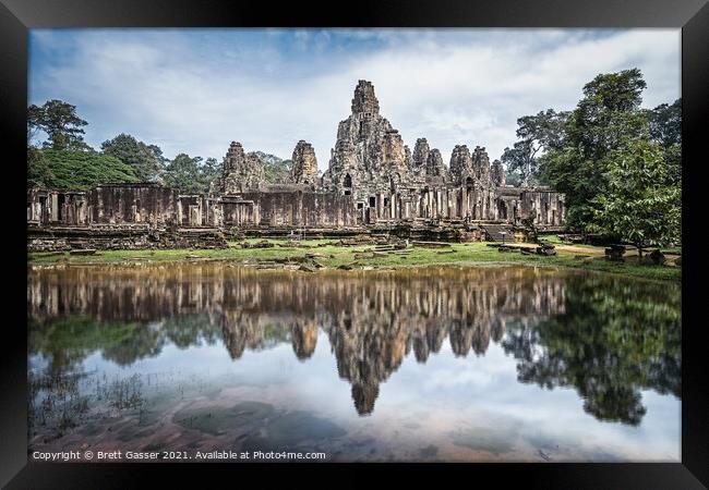 Angkor Thom Framed Print by Brett Gasser