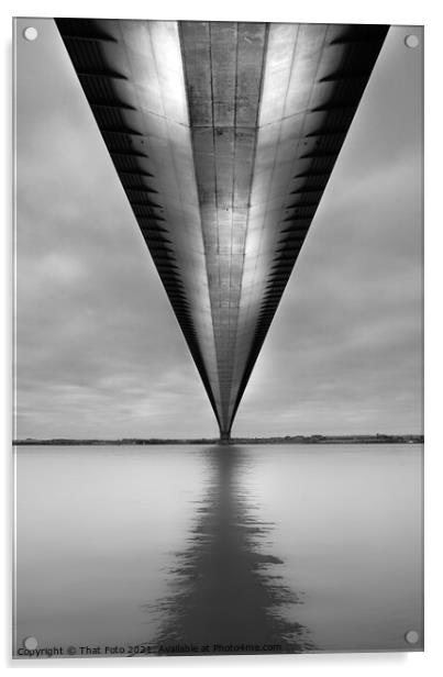 Under the Humber Bridge  Acrylic by That Foto