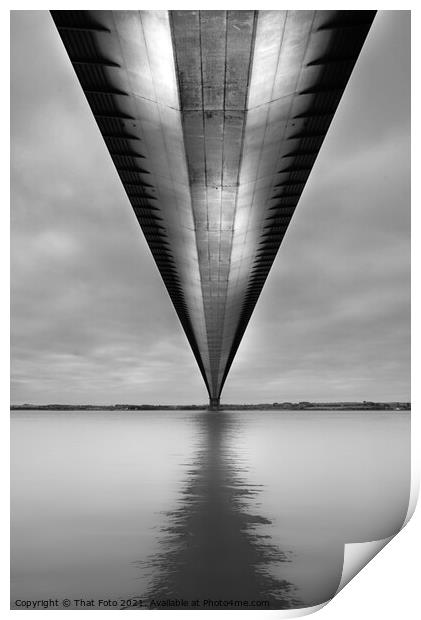 Under the Humber Bridge  Print by That Foto