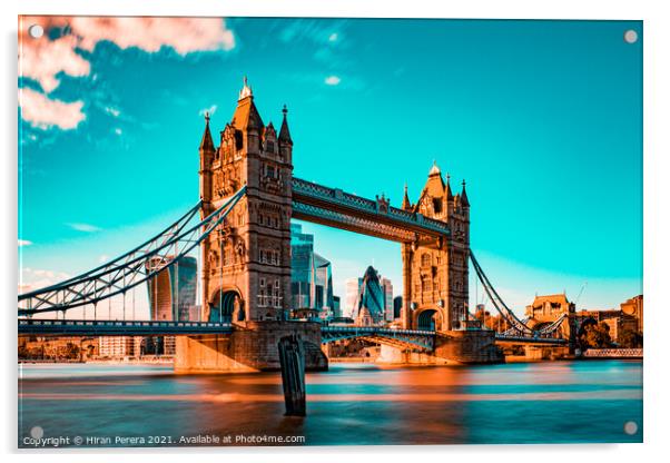 Tower Bridge at Sunset Acrylic by Hiran Perera