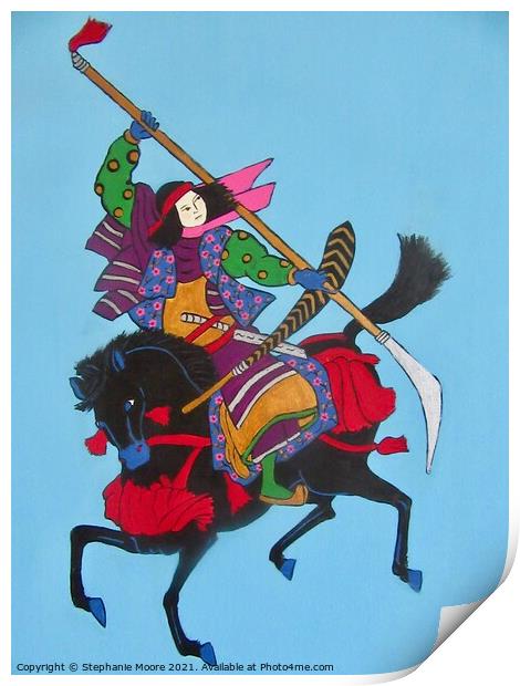 Samurai Warrior #4 Print by Stephanie Moore