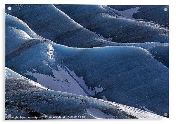 Skaftafellsjokul Glacier Acrylic by jordan whipps