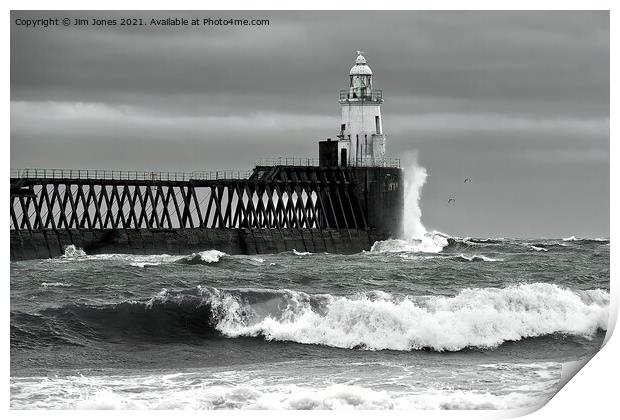 Winter Storm in Northumberland Print by Jim Jones