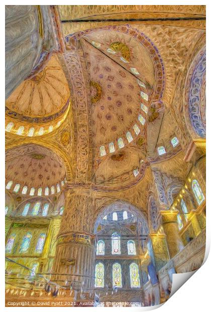 Blue Mosque Istanbul Art  Print by David Pyatt