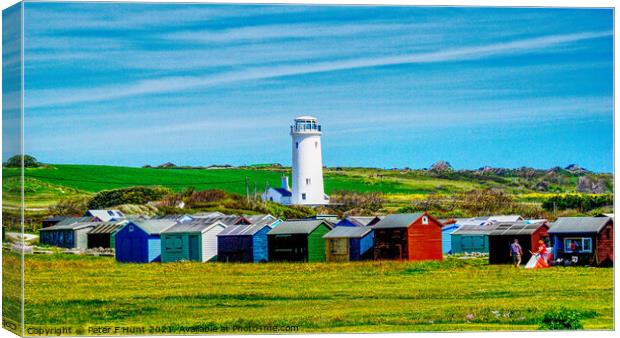 Portland Bill Old Lighthouse Canvas Print by Peter F Hunt