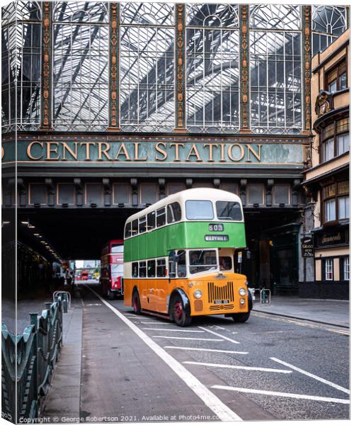 Leyland Titan PD2/24Bus at Central Station  Canvas Print by George Robertson