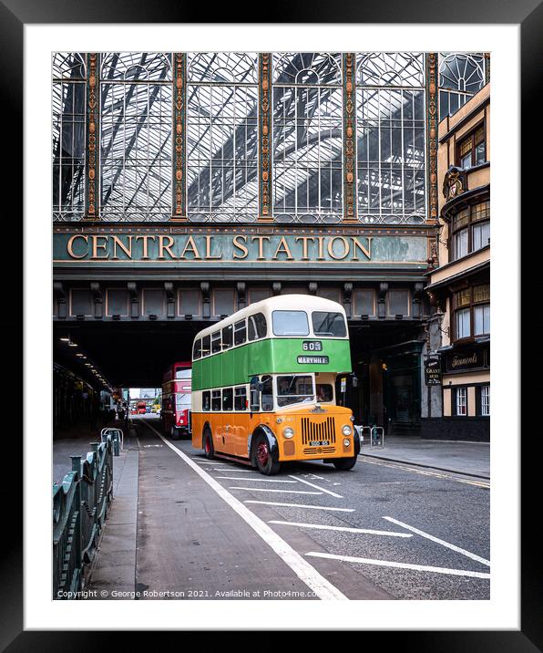Leyland Titan PD2/24Bus at Central Station  Framed Mounted Print by George Robertson