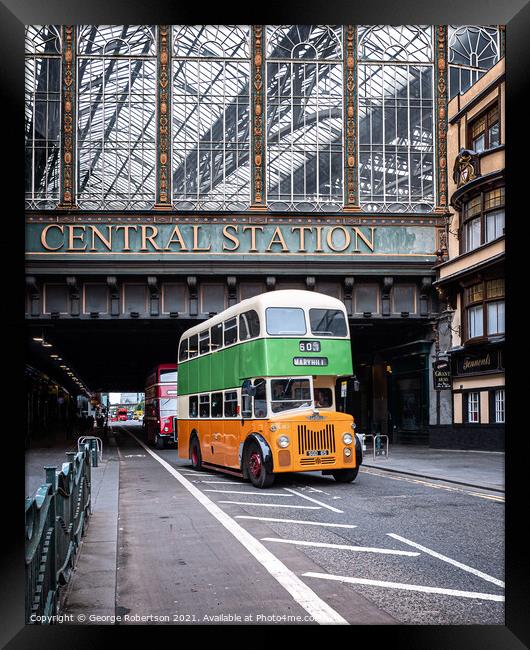 Leyland Titan PD2/24Bus at Central Station  Framed Print by George Robertson