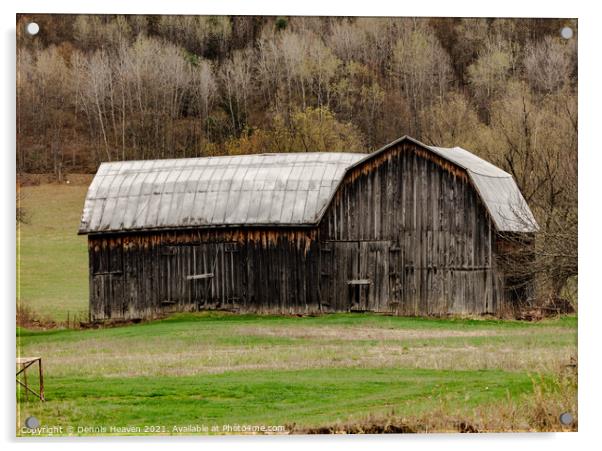 Old Pennsylvania Barn Acrylic by Dennis Heaven