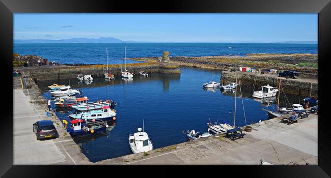 Dunure harbour overview Framed Print by Allan Durward Photography