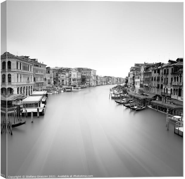 Grand Canal from Rialto bridge, Venice Canvas Print by Stefano Orazzini