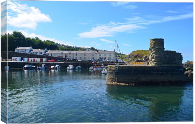 Dunure harbour Canvas Print by Allan Durward Photography