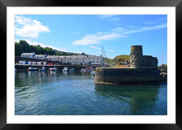 Dunure harbour Framed Mounted Print by Allan Durward Photography