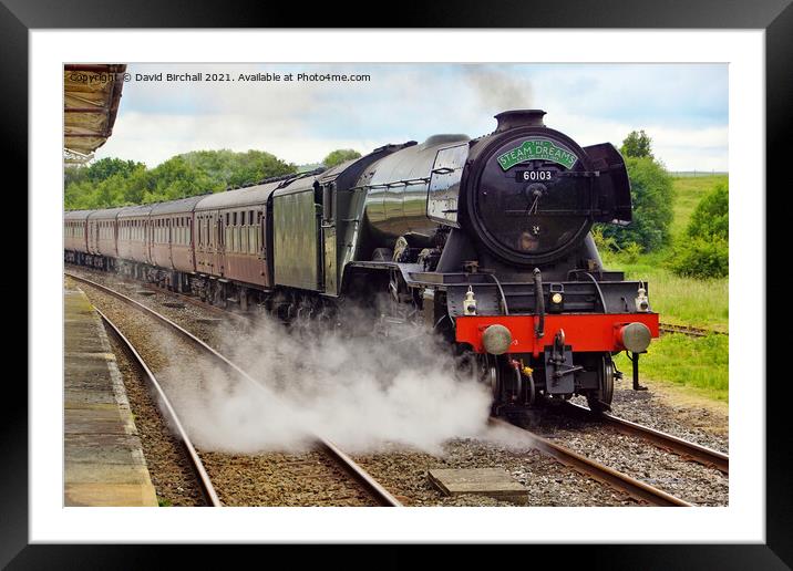 60103 Flying Scotsman at Hellifield. Framed Mounted Print by David Birchall