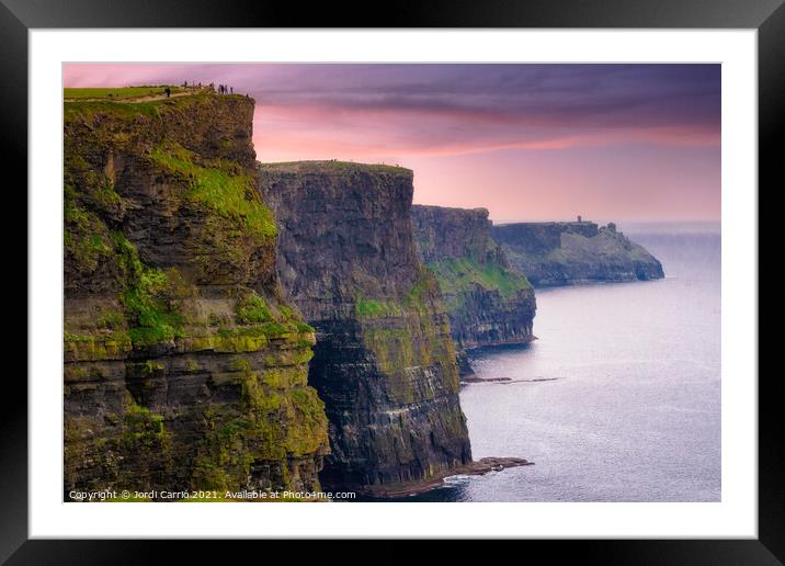 Cliffs of Moher tour, Ireland - 17 Framed Mounted Print by Jordi Carrio
