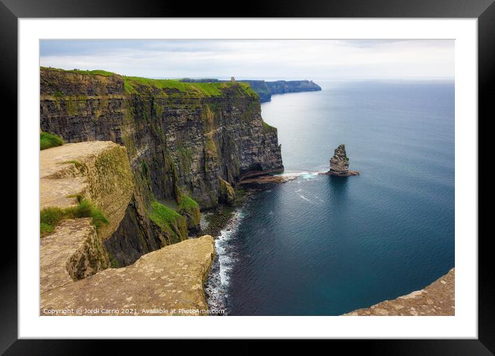 Cliffs of Moher tour, Ireland - 15 Framed Mounted Print by Jordi Carrio