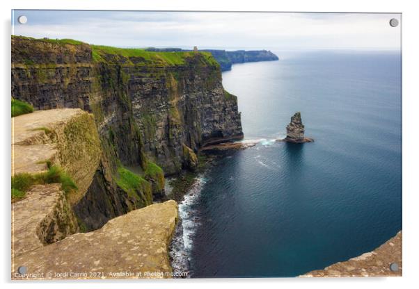Cliffs of Moher tour, Ireland - 15 Acrylic by Jordi Carrio