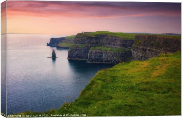 Cliffs of Moher at Blue Hour - C1605 6038 GRACOL Canvas Print by Jordi Carrio