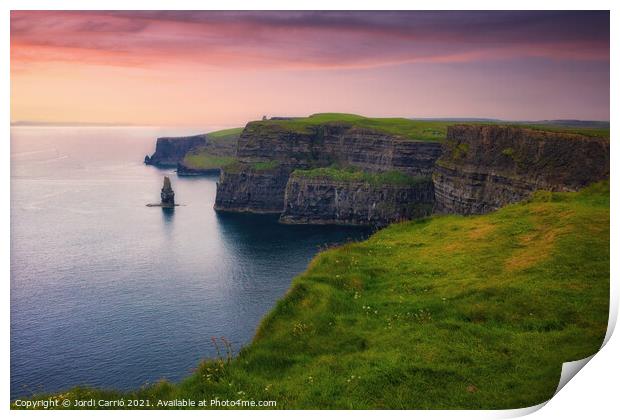 Cliffs of Moher at Blue Hour - C1605 6038 GRACOL Print by Jordi Carrio