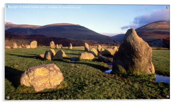 Mystical Castlerigg Stone Circle Acrylic by Derek Daniel