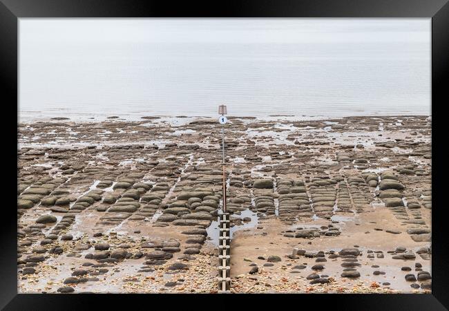 Rock pools on Hunstanton beach Framed Print by Jason Wells