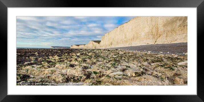 Beachy Head White Cliffs Framed Mounted Print by David Hare