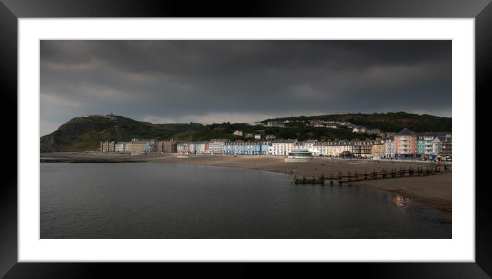 North beach in Aberystwyth Framed Mounted Print by Leighton Collins