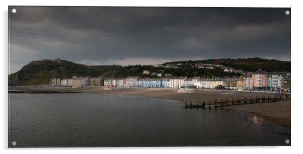 North beach in Aberystwyth Acrylic by Leighton Collins