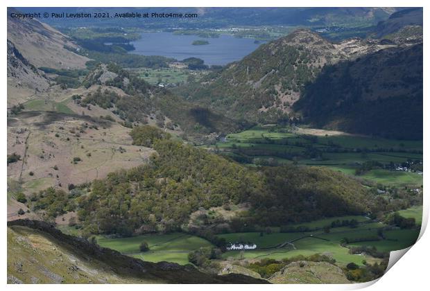 Derwent Water & Castle Crag  Print by Paul Leviston