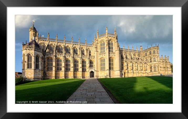 St George's Chapel Windsor Castle Framed Mounted Print by Brett Gasser