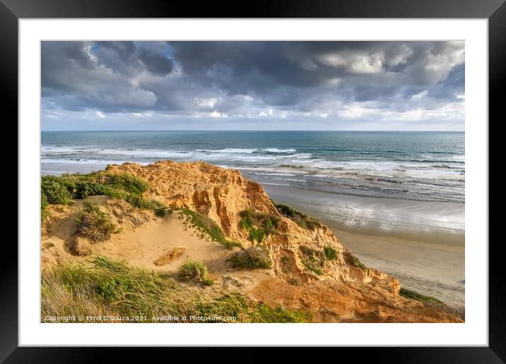 Baylys Beach Rocky Outcrop Framed Mounted Print by Errol D'Souza