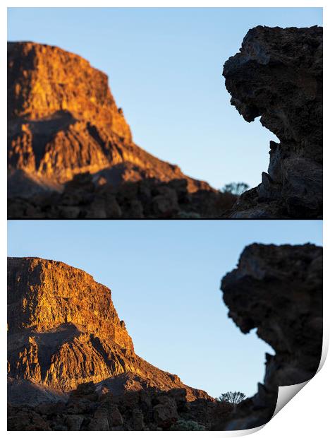 Volcanic gargoyle Tenerife Print by Phil Crean