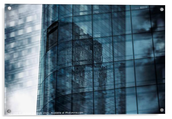 Windows in a business building Acrylic by Vicente Sargues