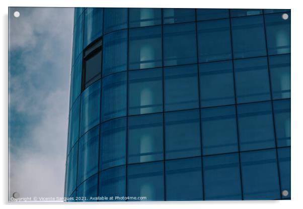 Windows in a business building Acrylic by Vicente Sargues