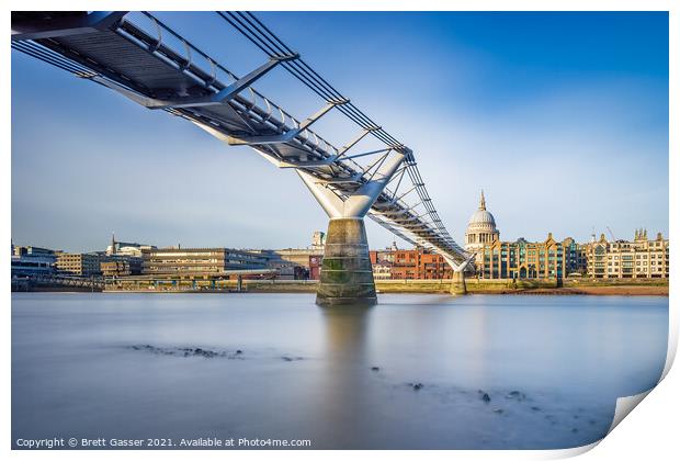 London Millennium Bridge  Print by Brett Gasser