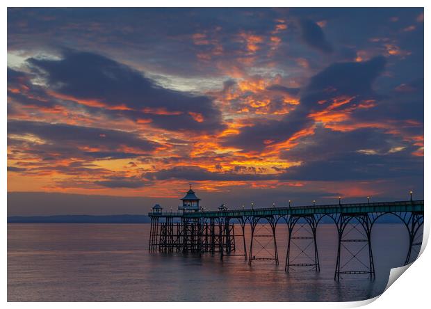 Clevedon Pier Print by Rory Hailes