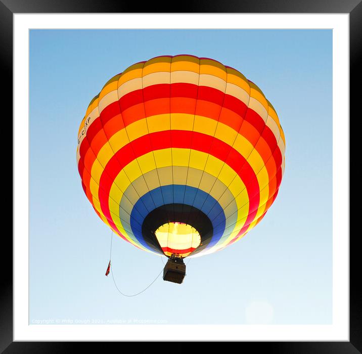 Big balloon Framed Mounted Print by Philip Gough