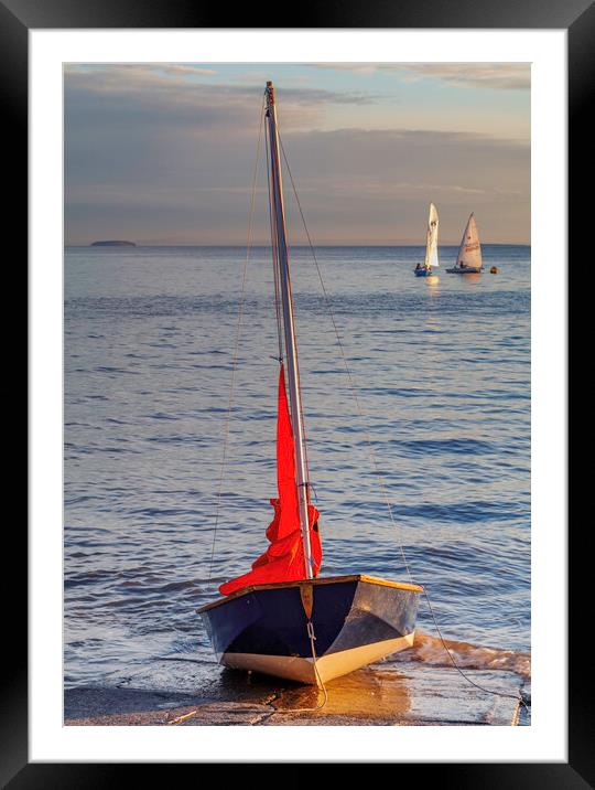 Mirror dinghy Framed Mounted Print by Rory Hailes