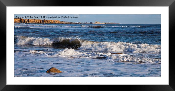 Northumbrian Seascape Panorama Framed Mounted Print by Jim Jones